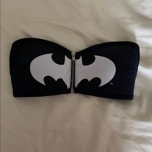Batman Bandeau with Front Zipper
